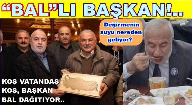 AKP’li başkan kendisi Çorba içiyor, misafirlere BAL dağıtıyor..