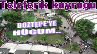 Bayramda 33 bin kişi Boztepe’ye çıktı..