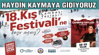 Hafta sonu Çambaşında Kar festivali var..
