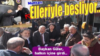 Başkan Hilmi Güler, Tahıl Pazarında halkı ziyaret etti..